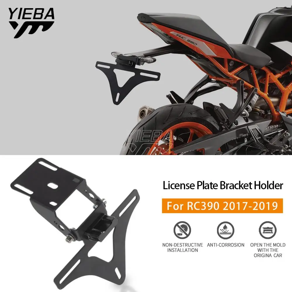 

Motorcycle Tail Tidy License Plate Holder Fender Eliminator Accessories License Plate Bracket Holder RC 390 RC390 2017 2018 2019