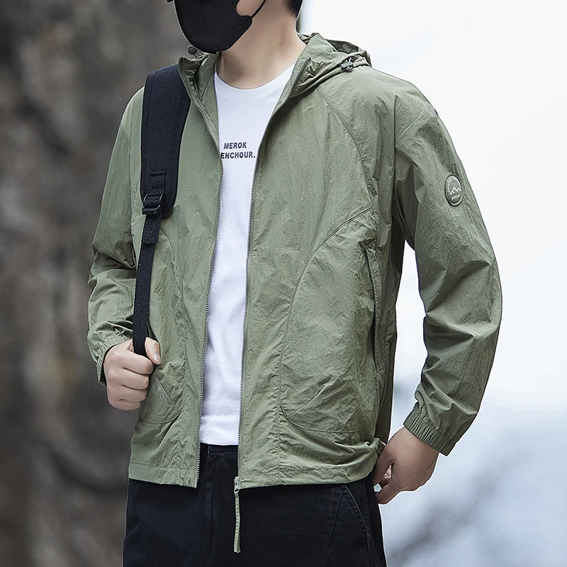 

Летняя тонкая солнцезащитная куртка с капюшоном для мужчин и женщин, водонепроницаемая одежда для защиты от солнца, быстросохнущая ветровка для рыбалки и охоты