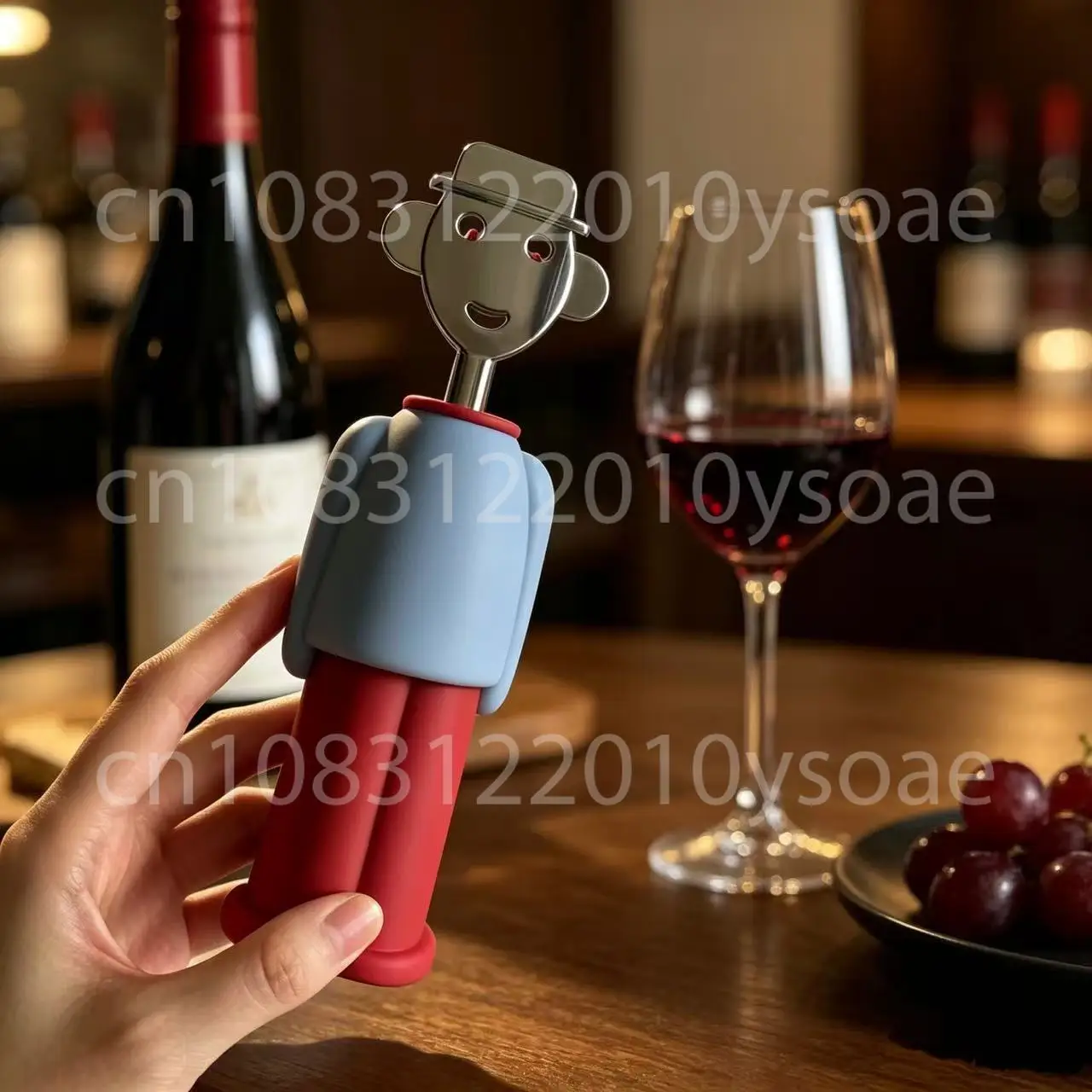 Creative cartoon red wine bottle opener multifunctional stainless steel home ornament new home housewarming gift