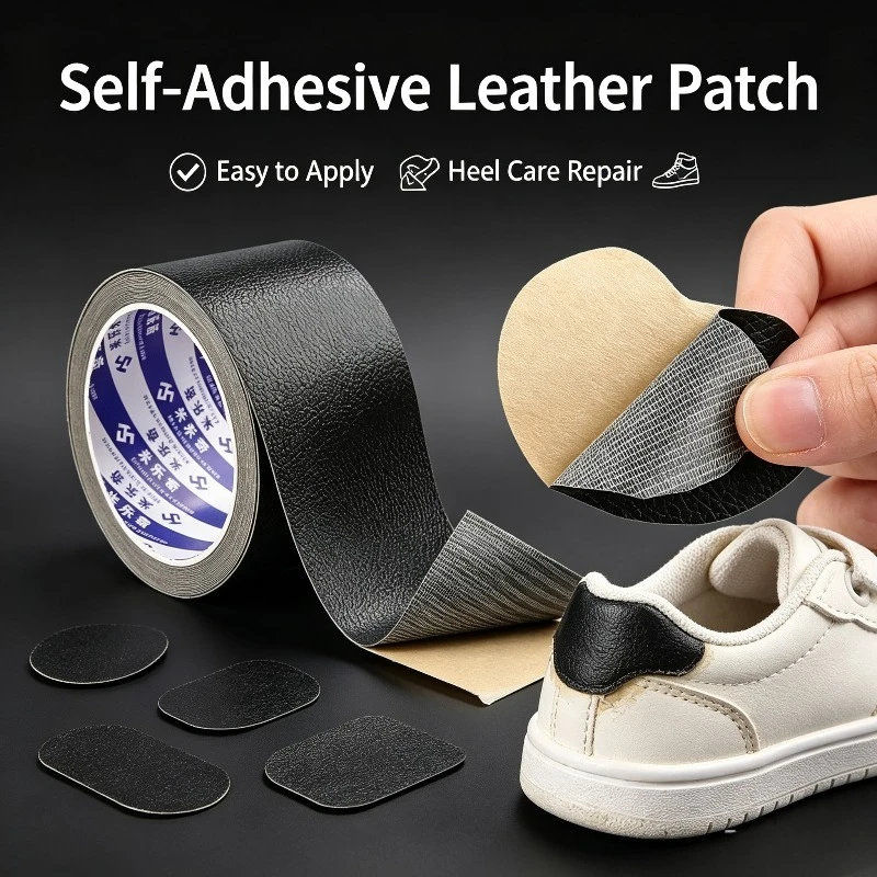Self Adhesive Leather Heel Repair Patches, Anti-Wear Sneaker Heel Protector Cushion Shoe Foot Care Supplies