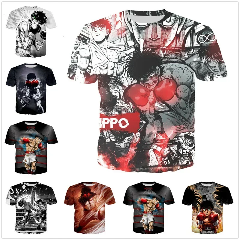 

New Fashion Cool 3D Printed T-shirts Casual Tshirt Men Women Harajuku Streetwear Anime Hajime No Ippo T Shirt Tops