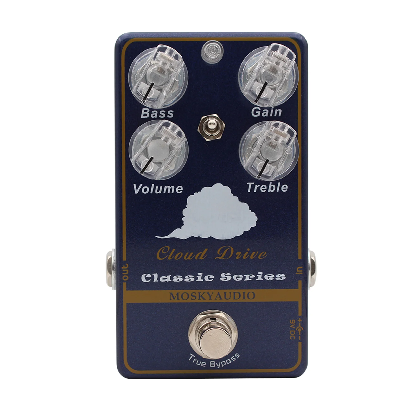 

MOSKYAUDIO CLOUD DRIVE Overdrive Guitar Effect Pedal with True Bypass Clean Booster And Clean Overdrive Dynamic EQ 3-way Toggle