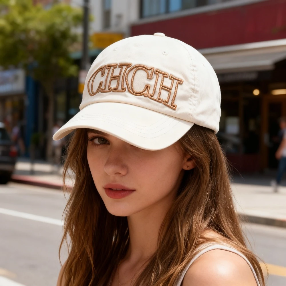 

Fashion Outdoor Travel Versatile Face Slimming Baseball Cap European Street Brand Letter Embroidery
