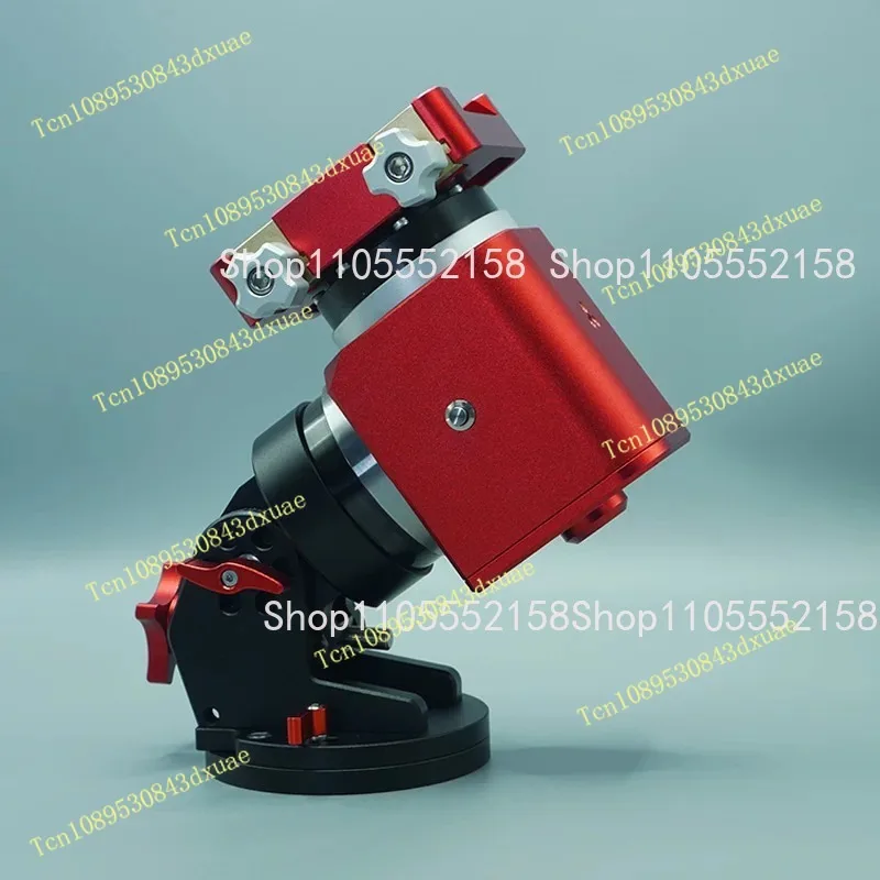 Small Equatorial Instrument Red/Black/Silver 14 Harmonic Astronomical Telescope Stargazing Accessories Without Heavy Hammer