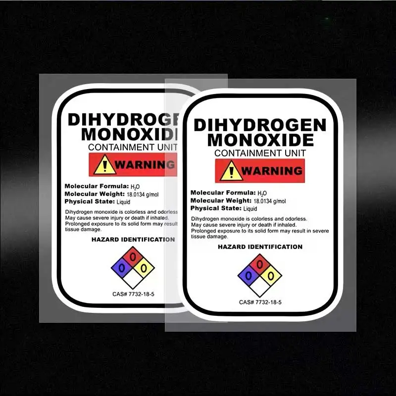Cartoon Carbon Monoxide Safety Warning Sticker Home Decorative Safety Label for Gas Appliance Warning Q83