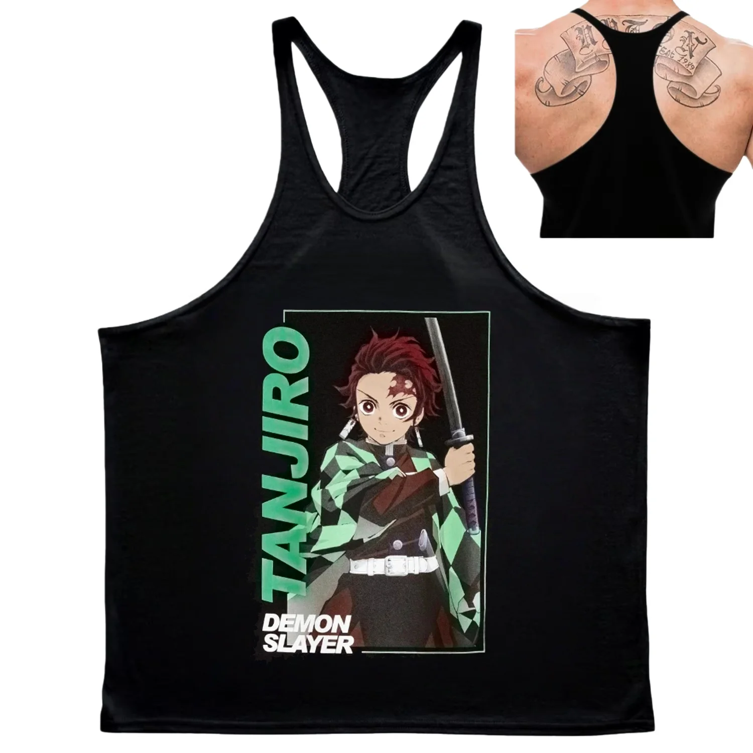 انمي ياباني شيطان القاتل مطبوعة القطن الخالص سترة عادية تهوية الرجال والنساء الصيف الاتجاه المتضخم سترة رياضية القمم #1