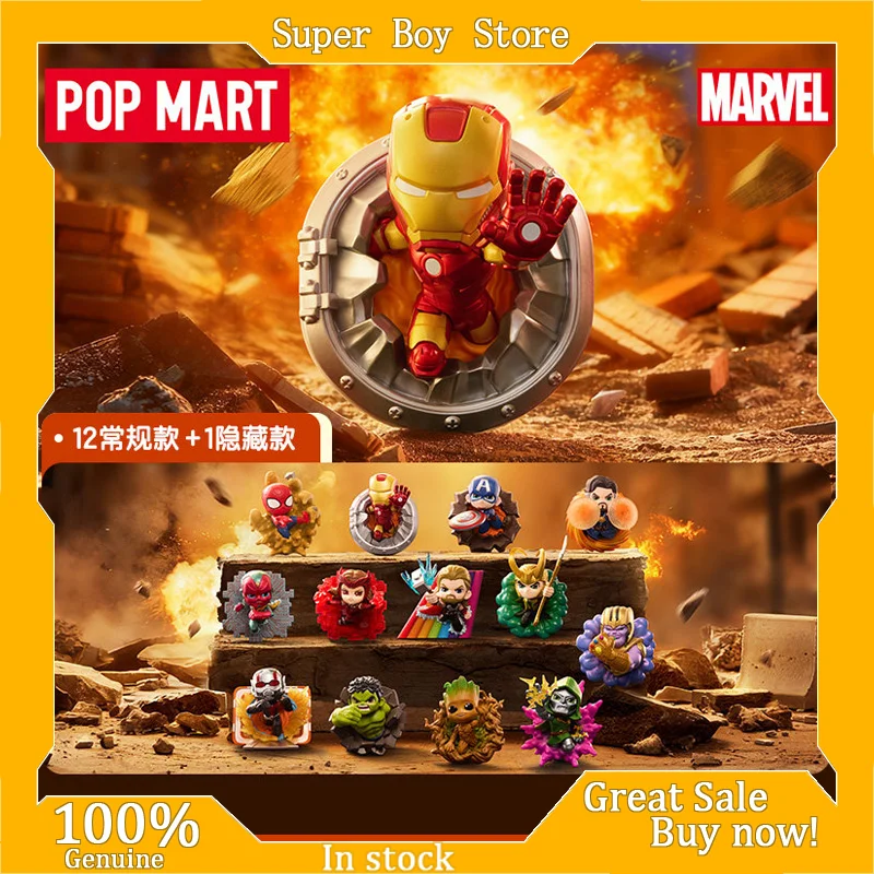 

POP MART Marvel Crossing Infinite Series Blind Box Cute Super Hero Mini Figures Collectible Desk Decor Toy Gift For Kids Adults