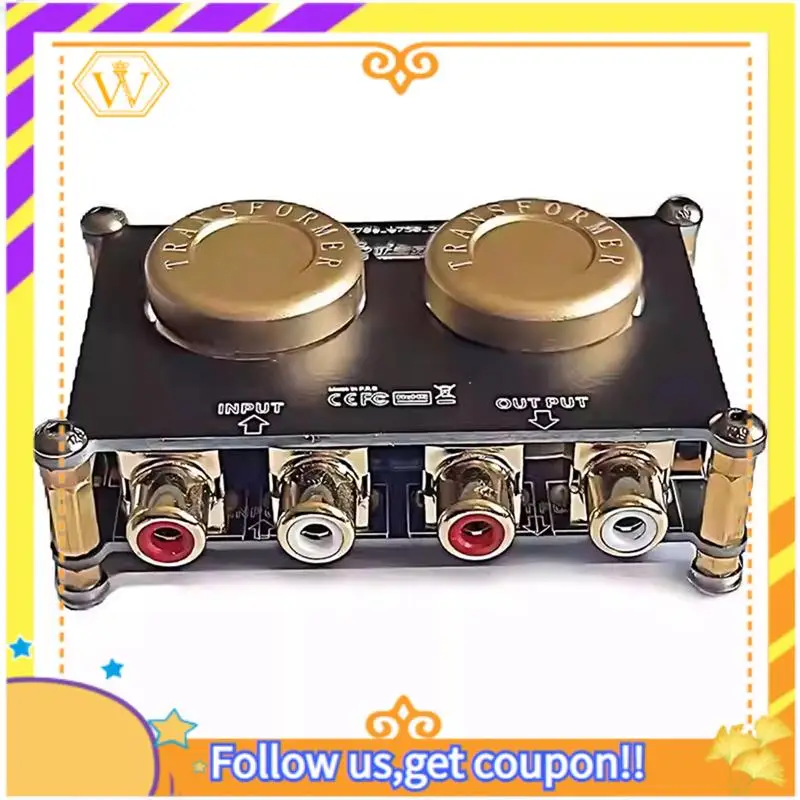 Latest-Audio Isolator Audio Isolator Step-Up Transformer Passive Pre Stage Amplification Gain