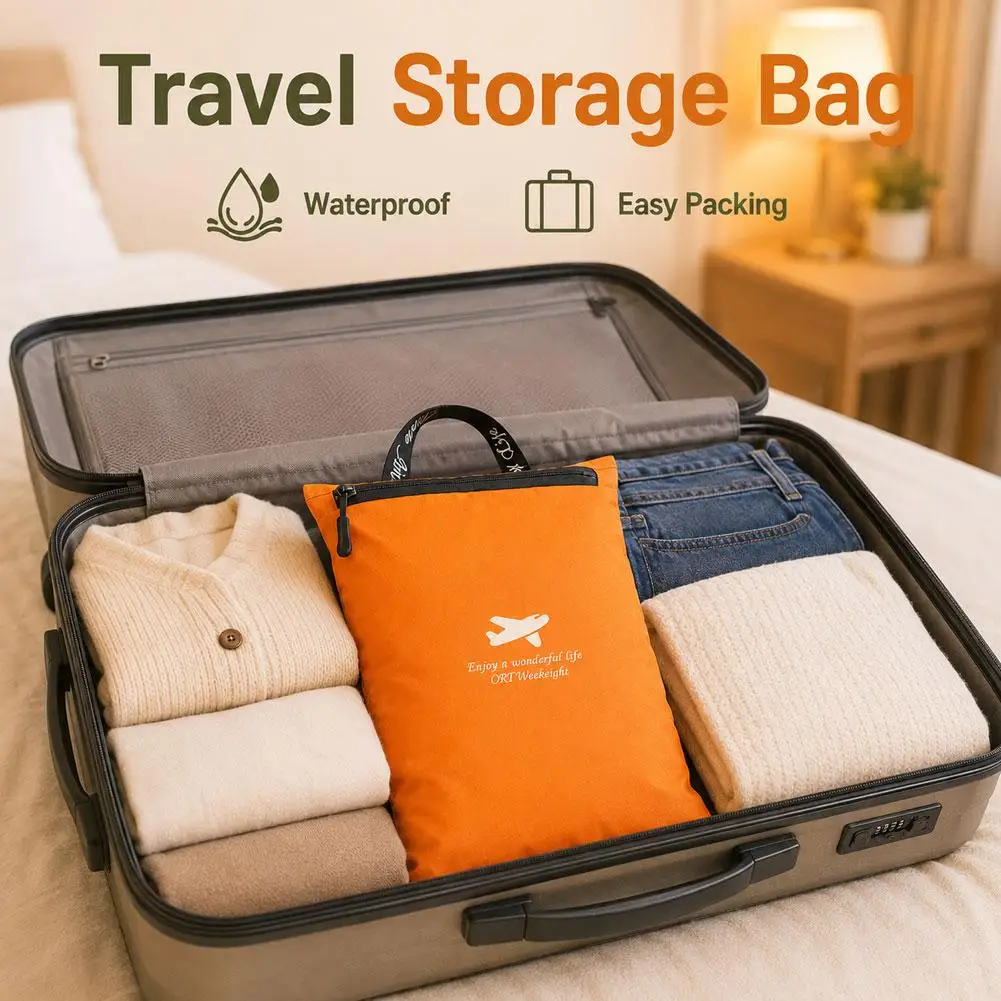 Waterproof Storage Bag Travel Pouch Portable Handheld Luggage Organizer For Swimming Gym Camping Beach Clothes Toiletry Bag view 3