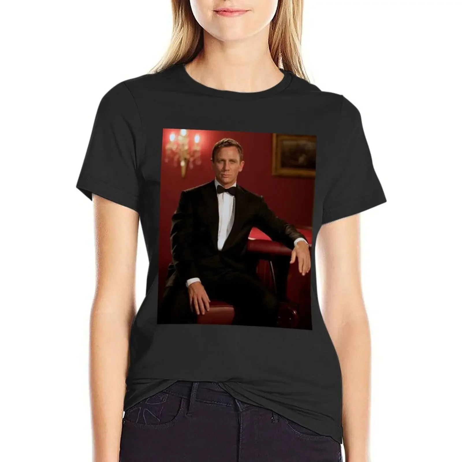 Daniel Craig T-shirt aesthetic clothes Aesthetic clothing Women's cotton t-shirt