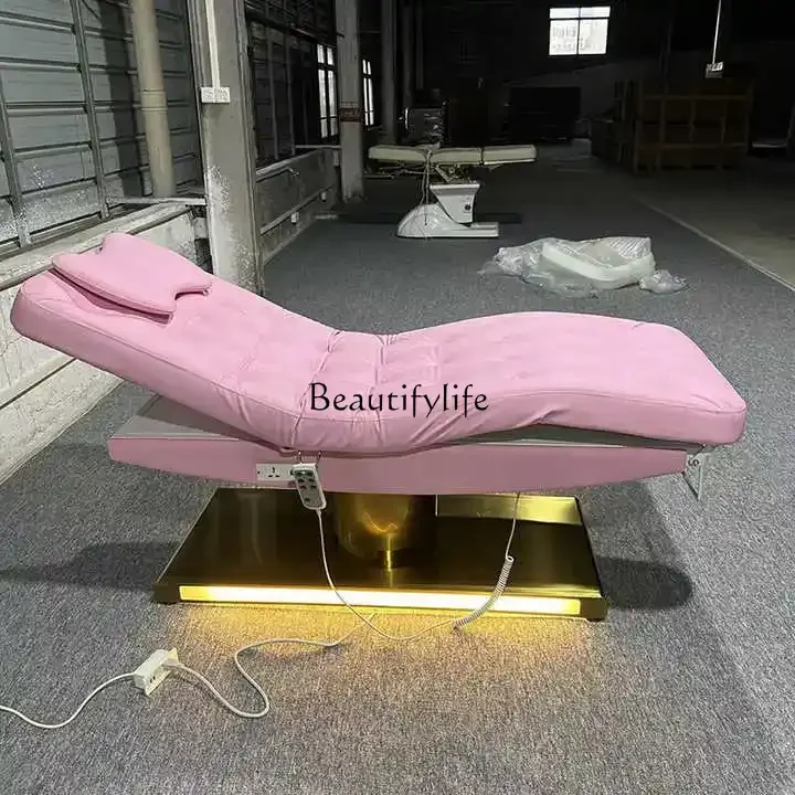 

01Electric foreign beauty salon lifting pattern embroidery bed dental diagnosis and treatment micro-face bed