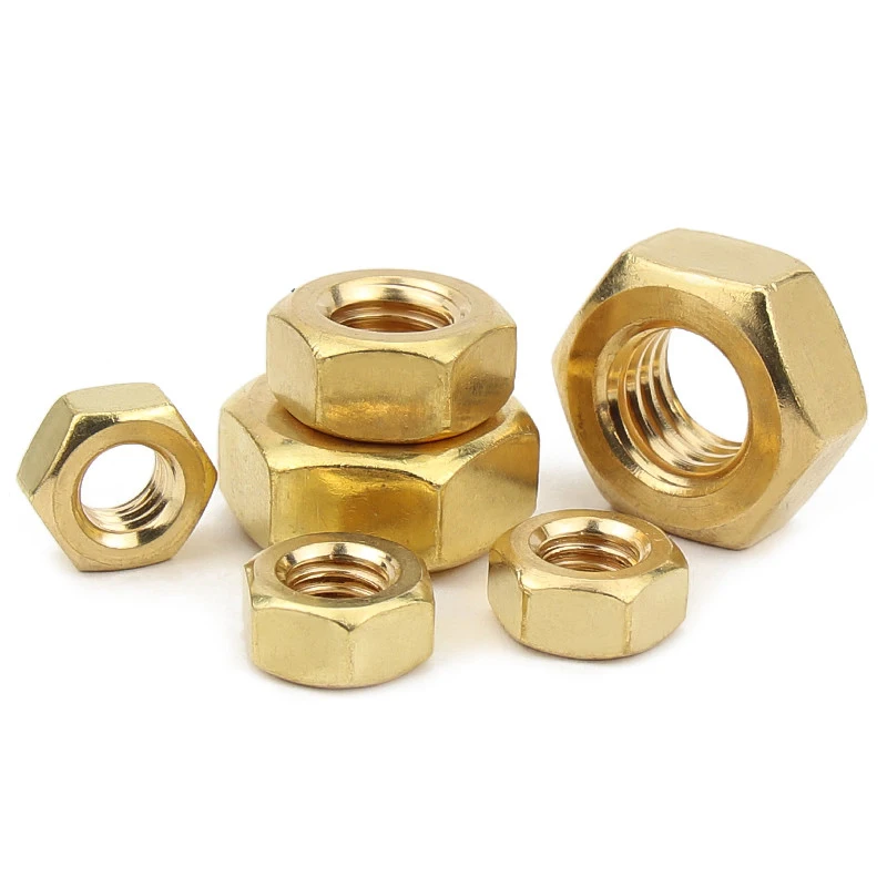 Brass hex nut Brass nut M2 M2.5 M3 M4 M5 M6 M8 M10 M12 Metric Thread