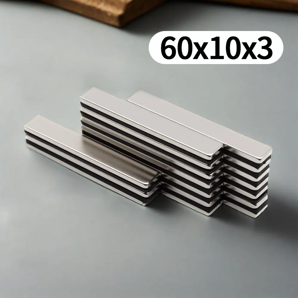 60X10X3MM imans كتلة مغناطيس الثلاجة للمكتب السبورة أدوات مناسبة مكان العمل المنزلي، إلخ 60*10*3