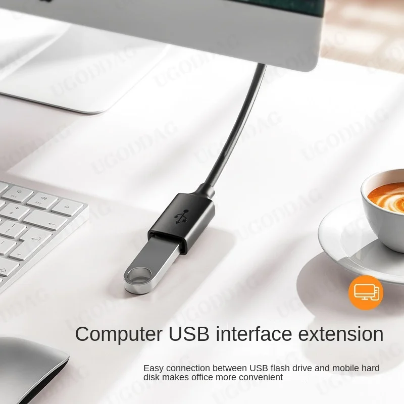 كابل تمديد عالي السرعة USB 2.0 ، سلك بيانات من الذكور إلى الإناث ، سلك للكمبيوتر ، التلفزيون ، الكاميرا ، الهاتف الخليوي ، الهاتف المحمول ، القرص الصلب ، 1.5 متر