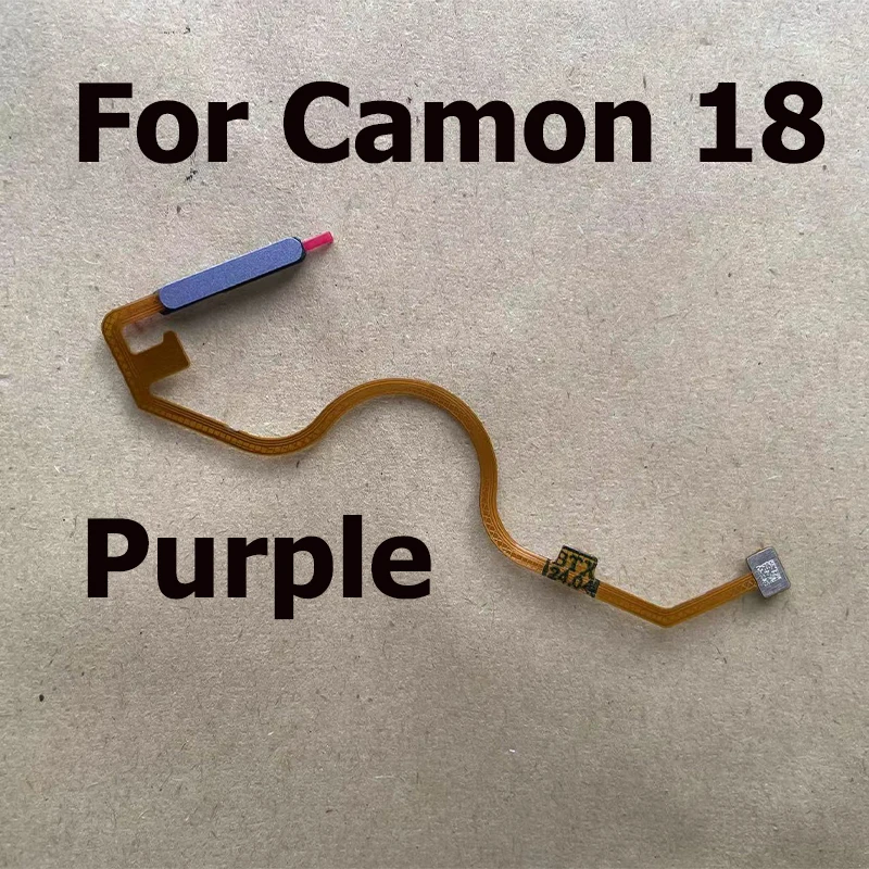 New Home Button For Tecno Camon 18 Fingerprint Sensor Menu Touch ID Scanner Ribbon Connector Flex Cable CH6 CH6n