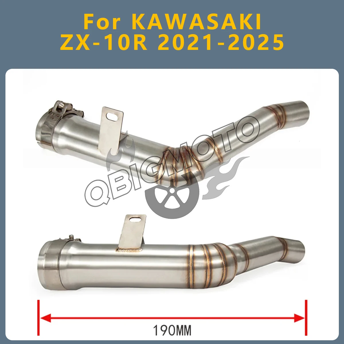 

Silent Motorcycle Exhaust Middle Link Pipe Motorcycle Original Exhaust Connect For kawasaki Ninja ZX10R ZX10RR ZX 10R 2021-2025