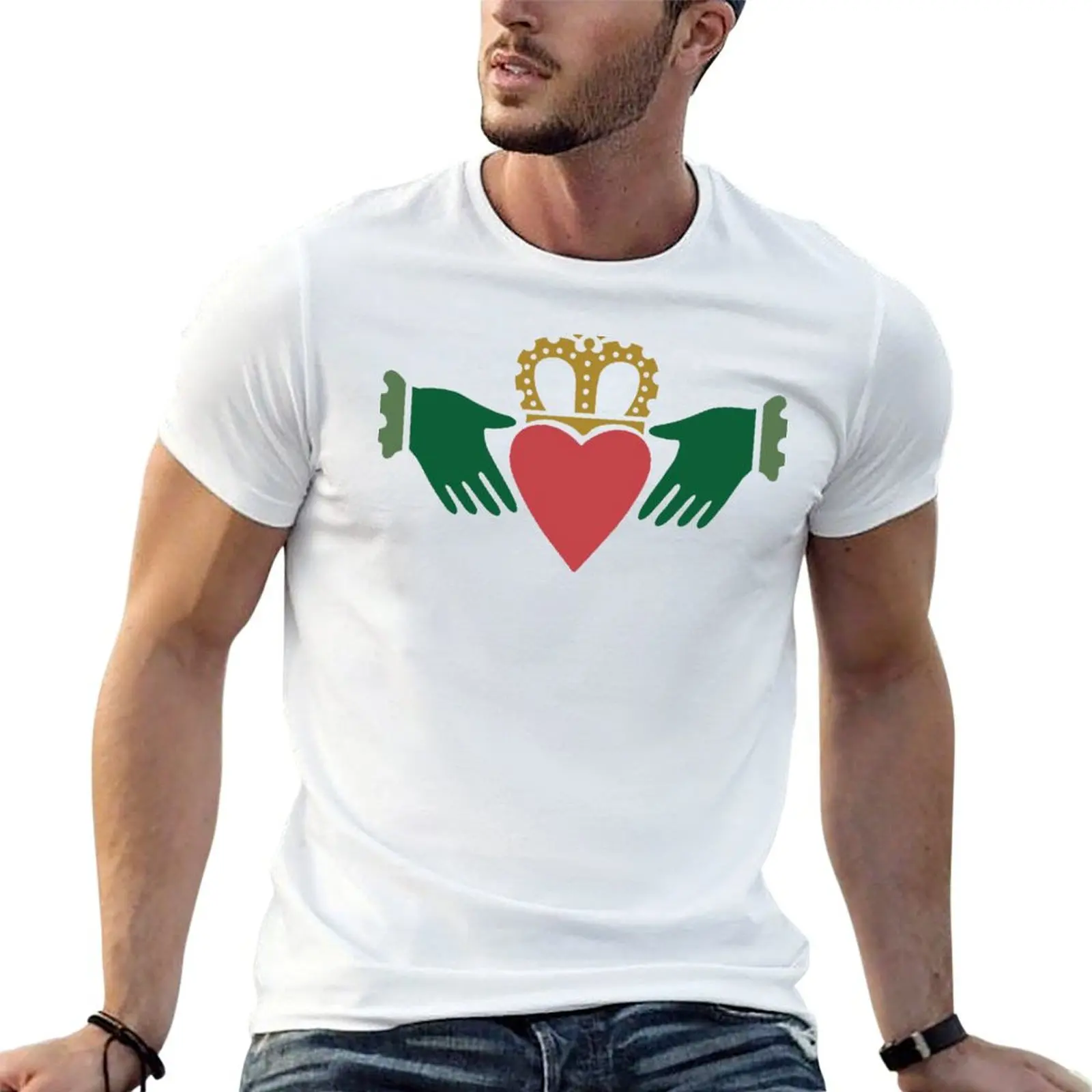 

Claddagh T-Shirt man graphic t shirt printed t shirts for man T-Shirt