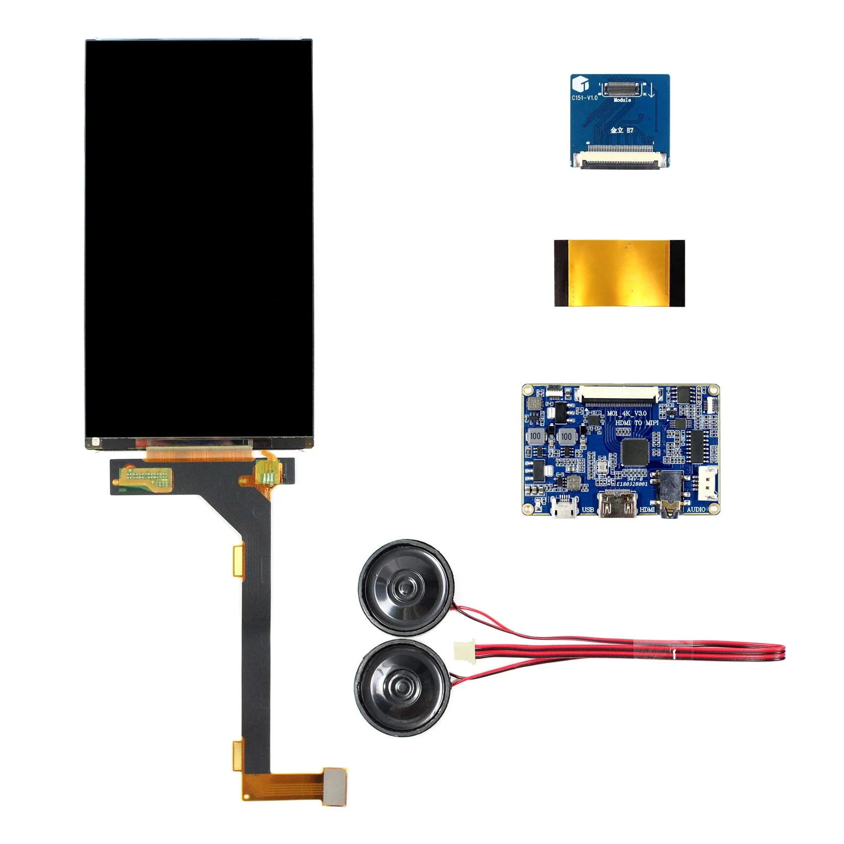 MIPI Converter Board 5.5 in LS055T3SX05 1080x1920 LCD Screen ( Can Offer Without Backlight for 3D Printer )