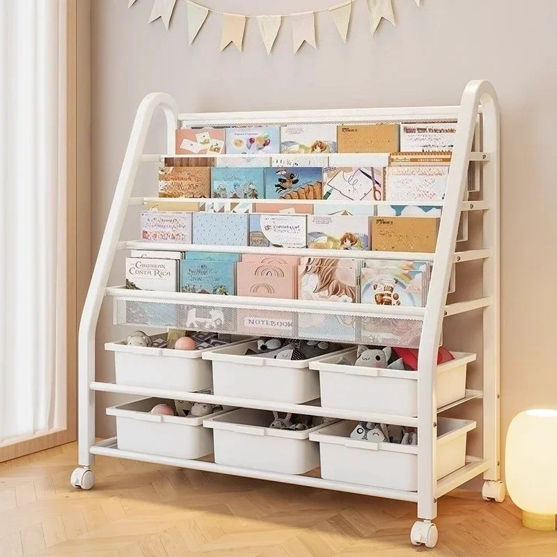 New model bookshelf Picture book rack Removable toy storage rack Bookcase shelf Multi-layer reading rack