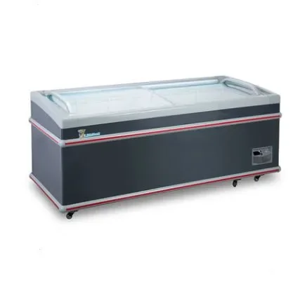 

Commercial Horizontal Supermarket Refrigeration Combined Island Freezer Chiller Refrigerator showcase Display Unit