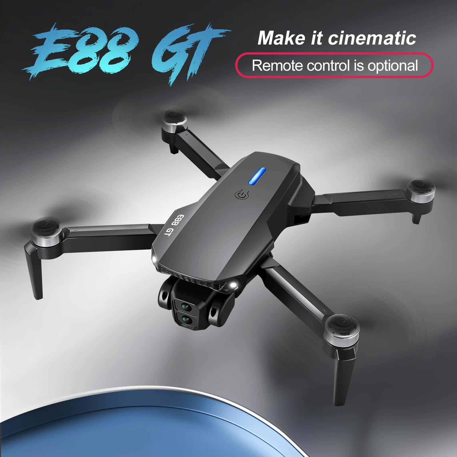 New E88GT Drone 8K HD Camera Screen Send Memory Card Obstacle Avoidance Optical flow hover Brushless 5G FPV Drone RC Quadcopter