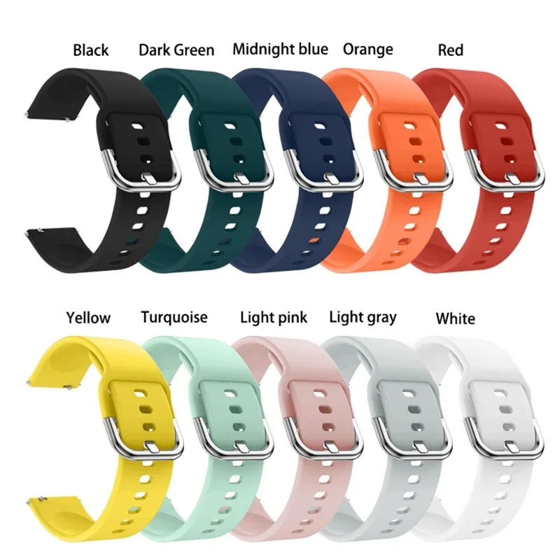 Silicone Strap Compatible for Haylou LS02 Waterproof Bracelet Durable Watch Fashion Band Belt Wristbands