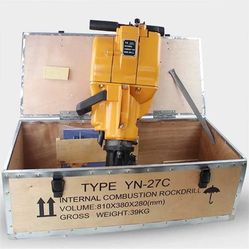 YN27C 휴대용 암반 드릴, 도로 건설 터널 암반 천공용 내연 공구