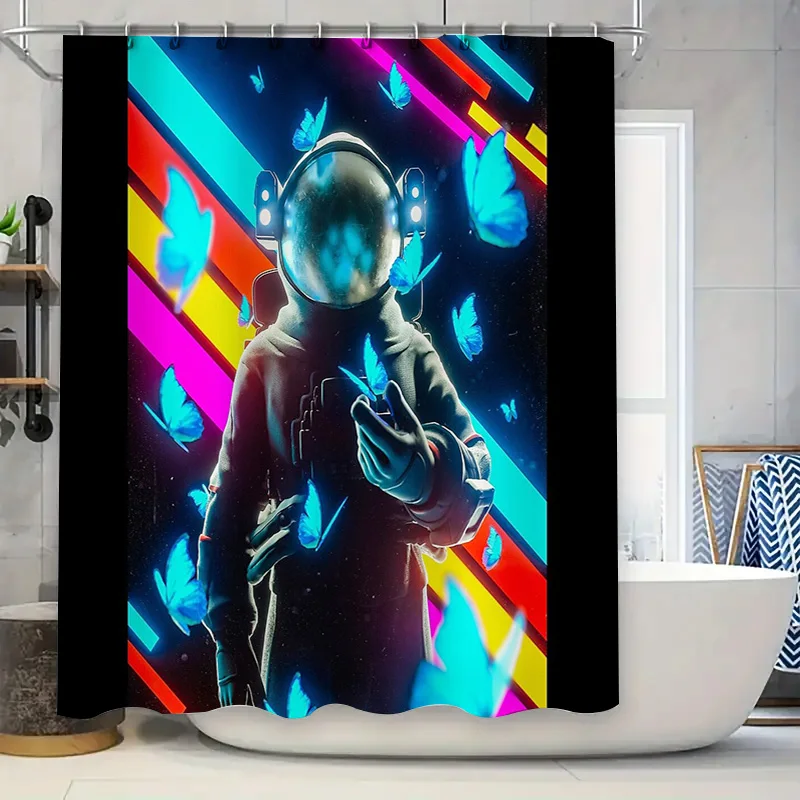 

Космос Галактика Занавеска Для Душа Футуристическая Туманность Звездное Небо Декор Для Ванной Комнаты Современное Искусство Гобелен Домашний Декор Комнаты Разделитель Фон