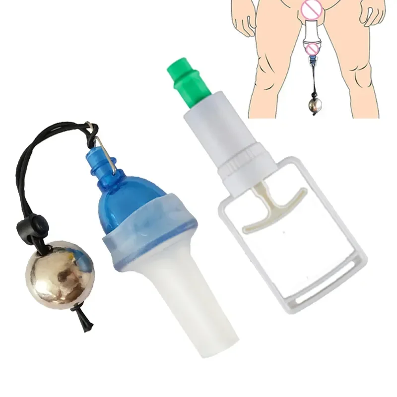 

Metal Ball Penis Extender Enlarger Penis Stretcher Physical Exerciser Vacuum Pump with Sleeves Male Enhance Accessories Sex Toys