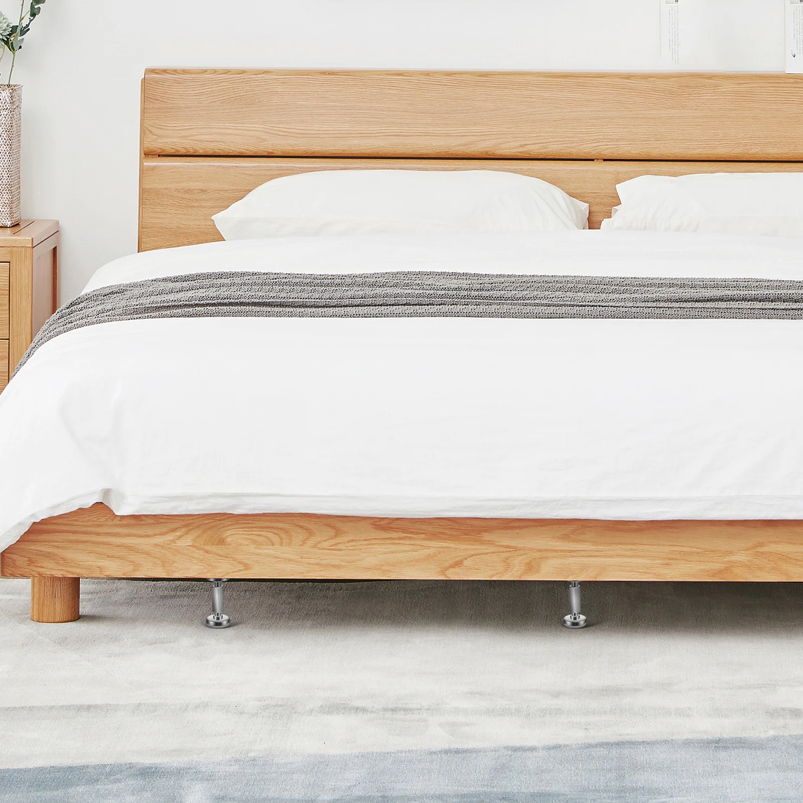 

4Pcs Bed Headboard Stabilizer Anti Shake Bed Frame Fixer Adjustable Wall Protector Bedside Anti Collision Stabilizer 56-76mm