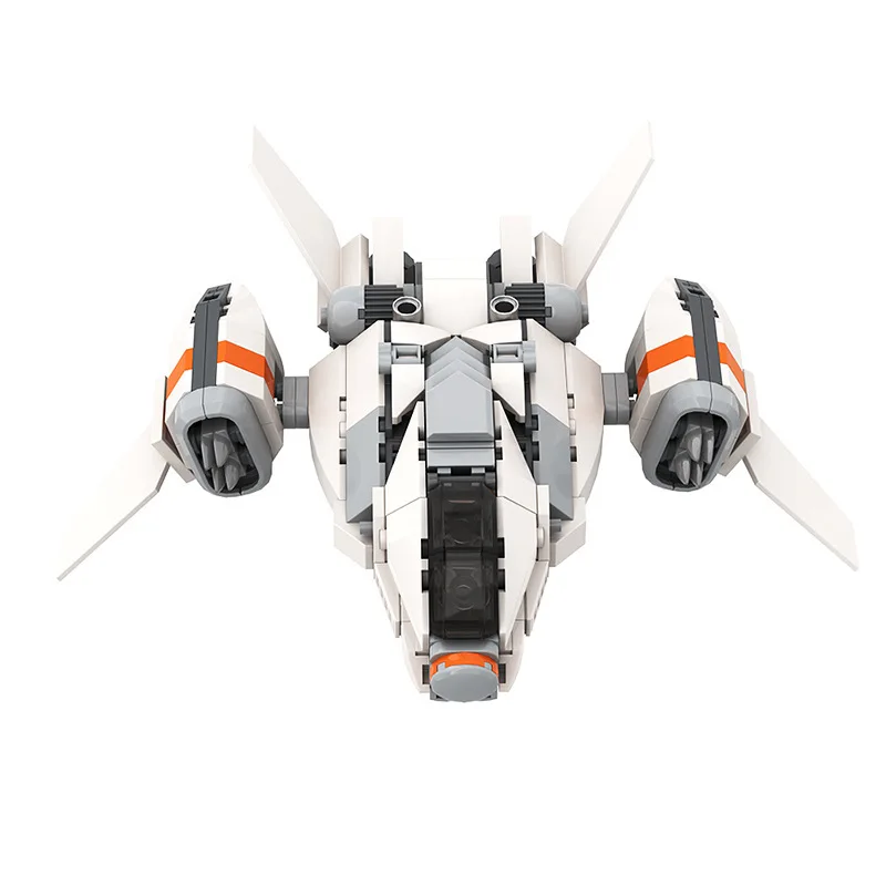 MOC Crusader Battleship Warrior Shipboard Fighter Building Blocks Puzzle Collection Bricks Assemble Children's Love Toys