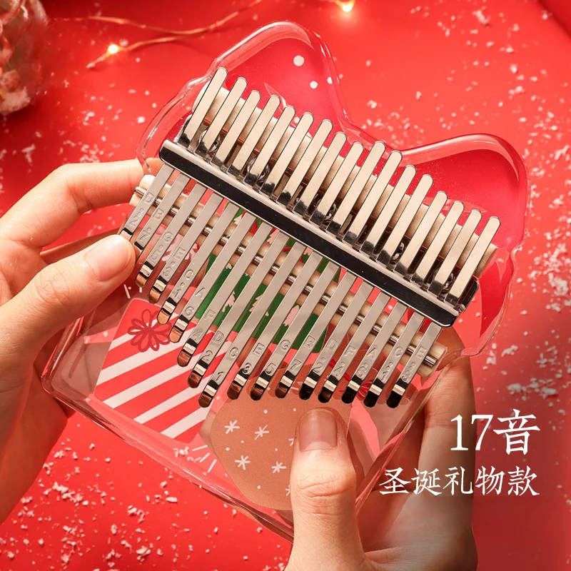 Christmas gift kalimba 17-tone thumb piano five-finger piano kalimba holiday gift cross-border special supply