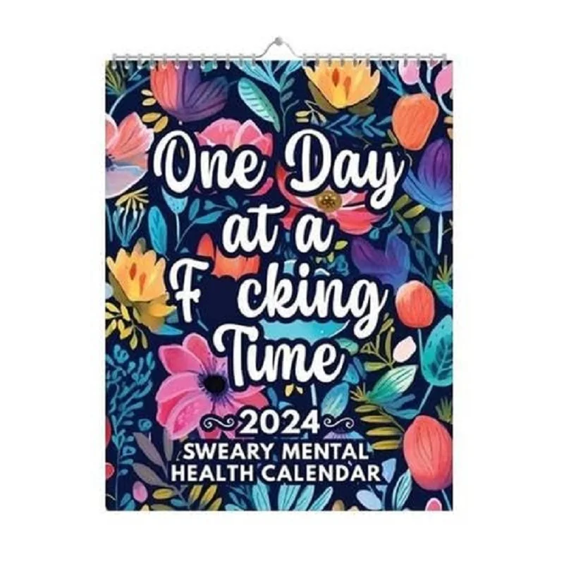 Mental Health Calendar 2024 Funny Sweary Calendar Desk Calendar Wall Calendar With Sweary Affirmation Monthly Planner Home Decor