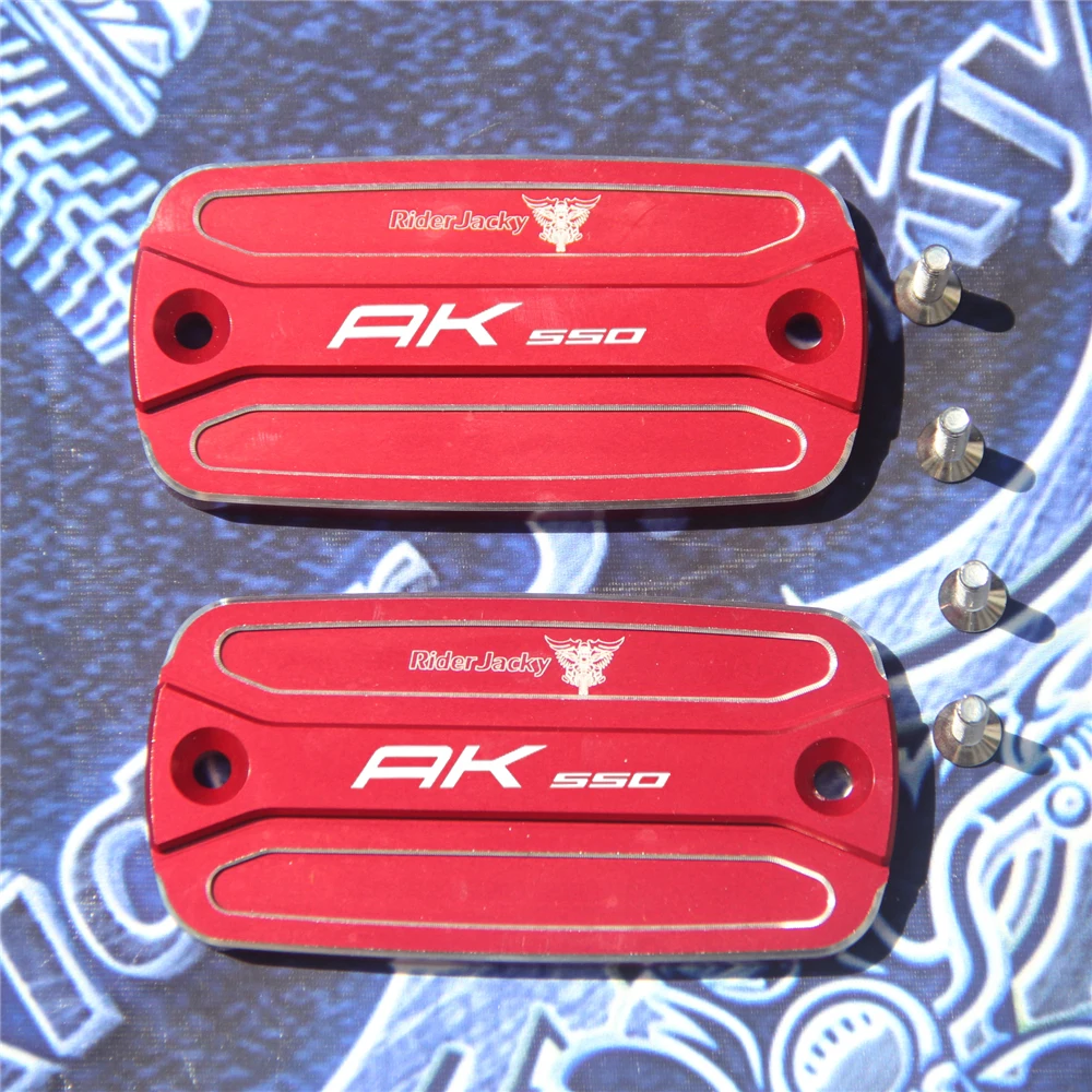 ل KYMCO AK550 AK 550 2023 2024 دراجة نارية الجبهة سائل الفرامل خزان غطاء تغليف #6