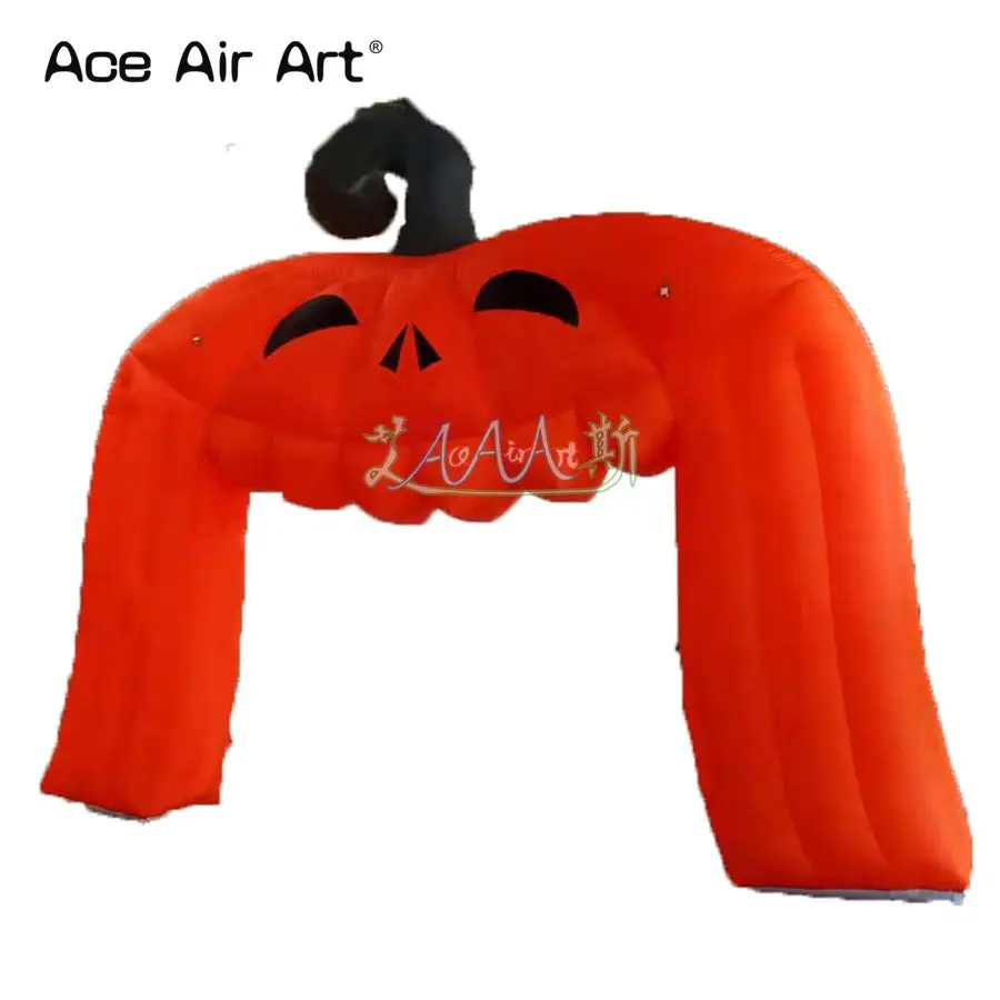 Beautiful Inflatable Pumpkin Arch Entrance Gate with Fan for Halloween Decoration Made in China