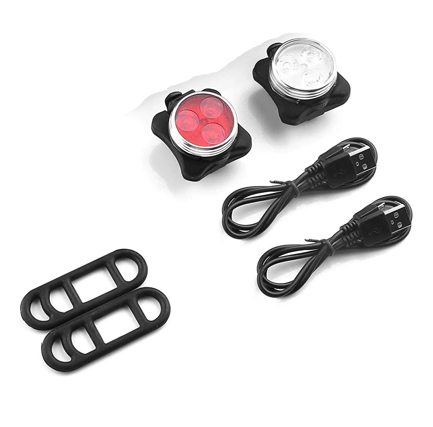 

TopCom USB Rechargeable Bike Light ,Super Bright Front Headlight and Rear LED Bicycle Light,650mah ,4 Light Mode Options