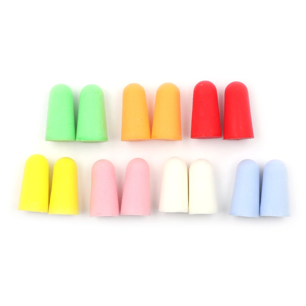 Espuma Autêntica Soft Corded Ear Plugs, Redução de Ruído, Norope Earplugs, Natação Protetores Earmuffs, 10 Pares