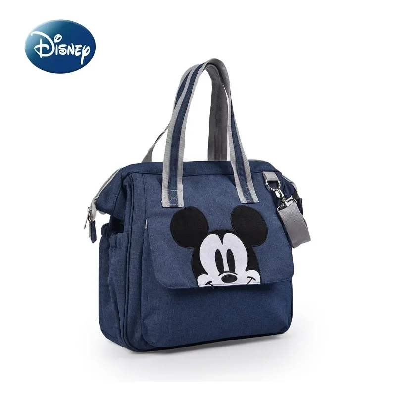 Disney nuevo bolso de pañales, bolso de marca de lujo, tendencia de moda, bolso cruzado para bebé, bonito bolso de pañales para bebé de 2 piezas con dibujos animados, gran capacidad