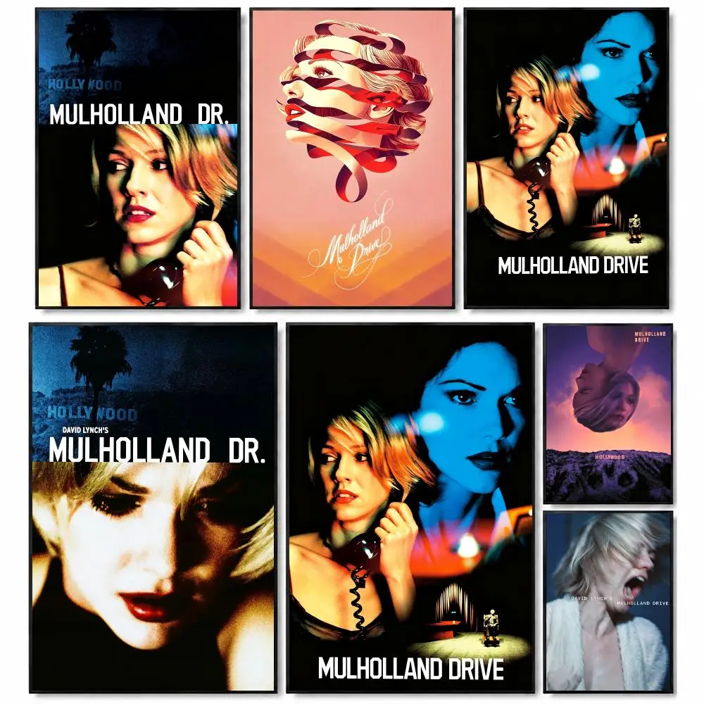Movie Cult M-Mulholland Drive Poster Self-Stick Bedroom Dorm Office Gaming Room Studio Decor Gift