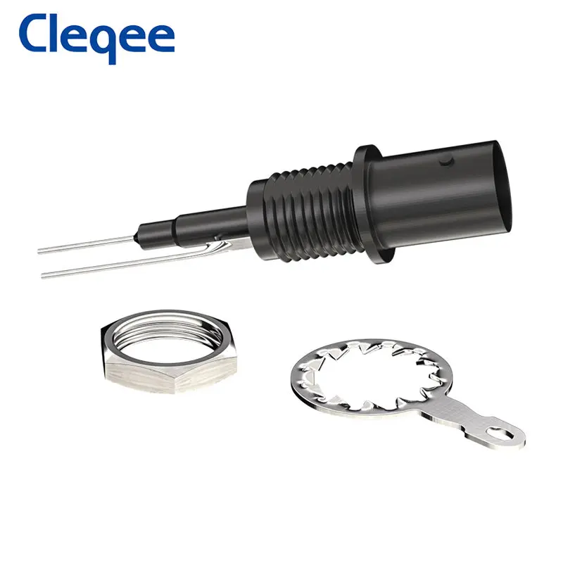 Cleqee p7002s 10 pçs 50ky bnc conector fêmea de segurança para instalação do painel instrumento alta qualidade diy acessórios
