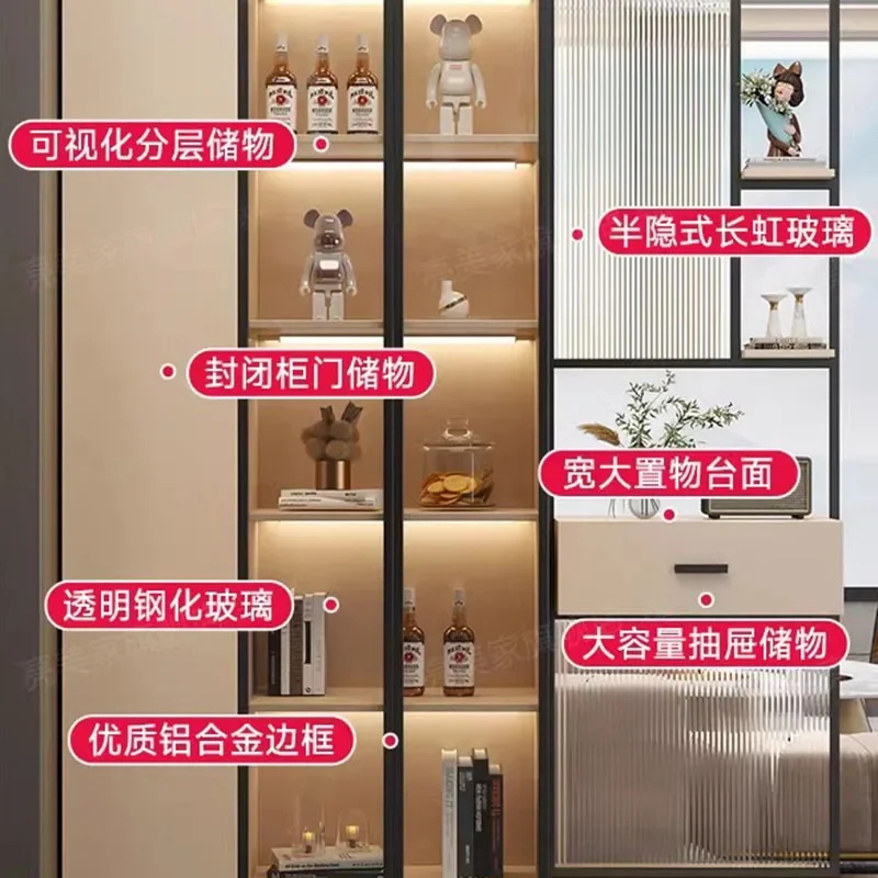 Hanging Bar Cabinet Wine Decoration Accessories Refrigerator Rack Luxury Whiskey Showcase Outdoor Vitrine Open Cabinets Shelves