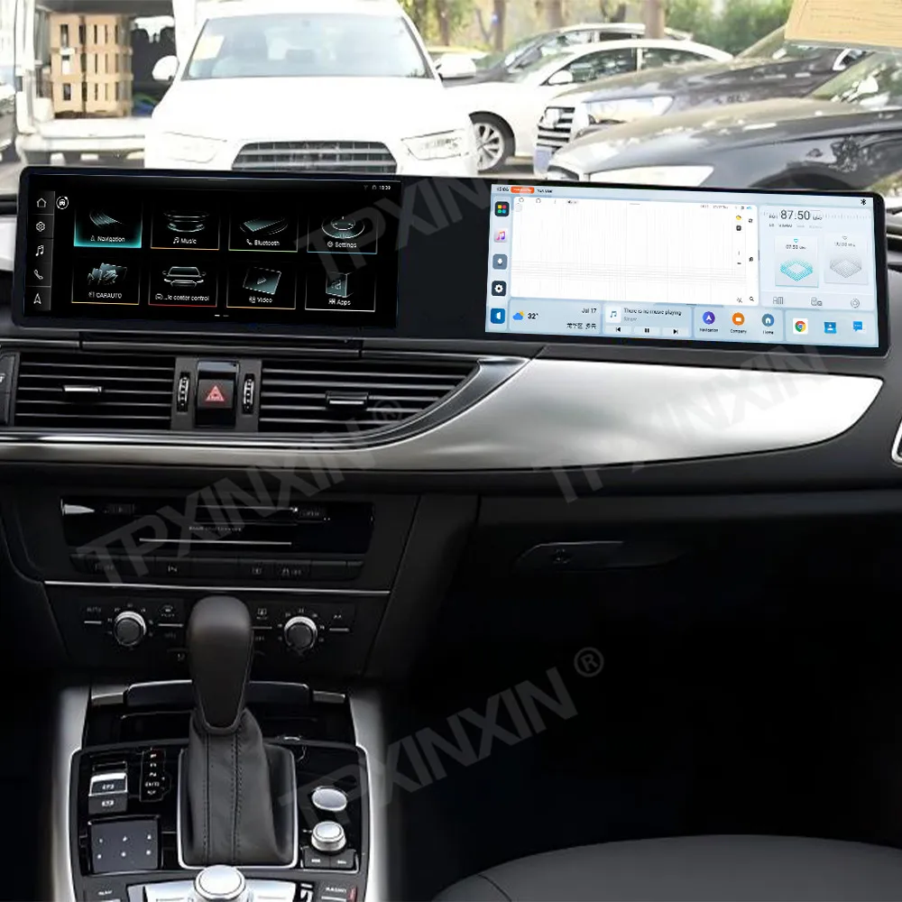 راديو سيارة مزدوج 12.3 بوصة لأودي A6 A6L 2013-2018 أندرويد 13 CarPlay نظام تحديد المواقع والملاحة مشغل وسائط متعددة رئيس ستيريو HD وحدة السيارات #5