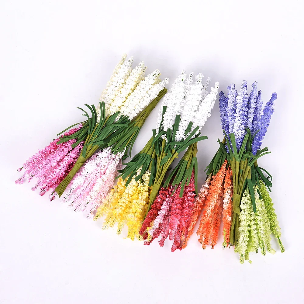 Bouquet di fiori artificiali di lavanda per vasi Decorazioni per la casa di nozze fai da te