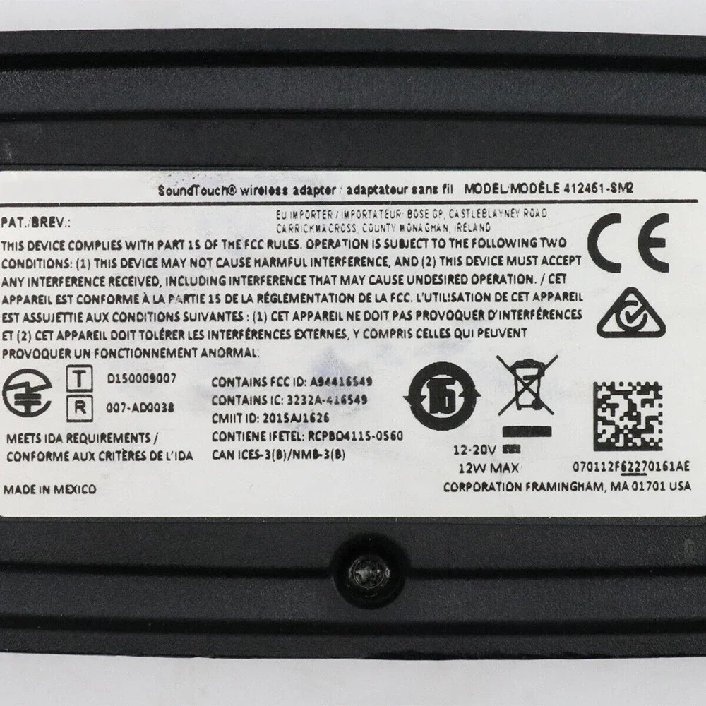 Imagem -03 - Adaptador Bluetooth sem Fio para Bose Soundtouch Wi-fi Video Wave Console Cinemate Estilo de Vida 535 525 235 135 412461-sm2 Original