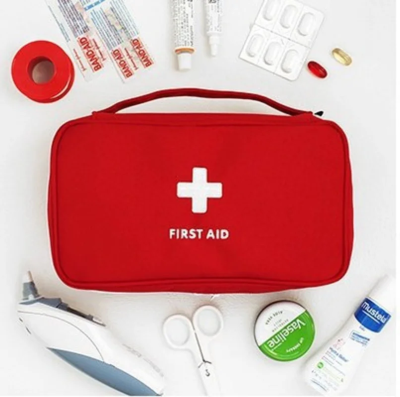 Kit de primeros auxilios portátil para acampar, bolsa médica de emergencia, estuche de almacenamiento, Kits de coche impermeables, Kit de supervivencia de viaje al aire libre, bolsa vacía