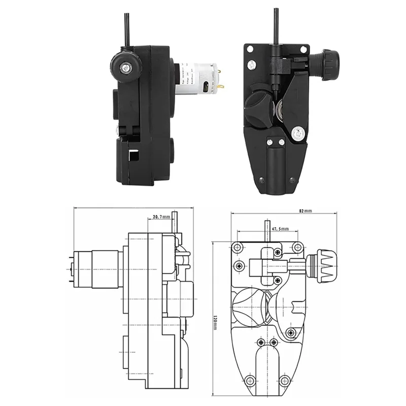 

AT63-Wire Feed Welder, DC 24V 15W Mig Welder Roller Wire Feed Motor Welding Wire Feeder Wire Feeder Tool For Welding