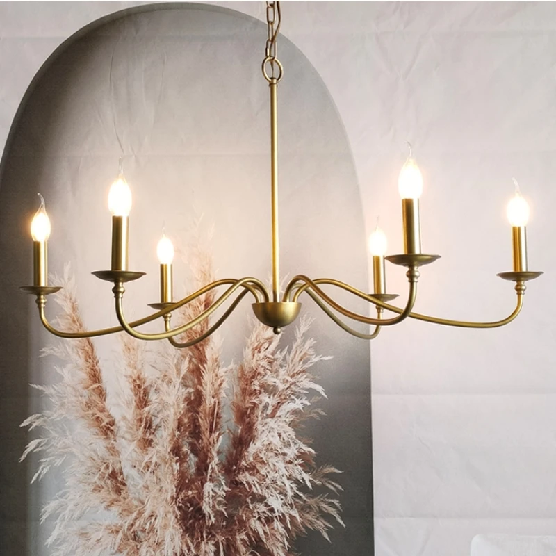 

Jushang Lighting: American retro living room designer, European minimalist chandelier