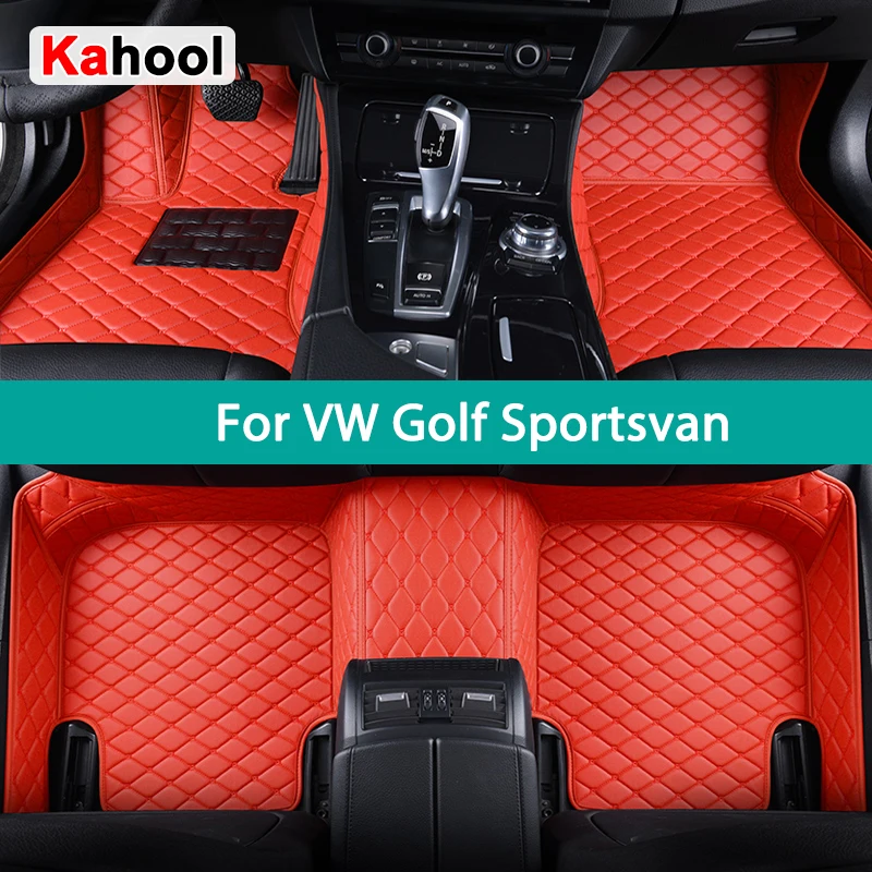 

KAHOOL пользовательские автомобильные коврики для VW Golf Sportsvan авто ковры аксессуары для ног Coche