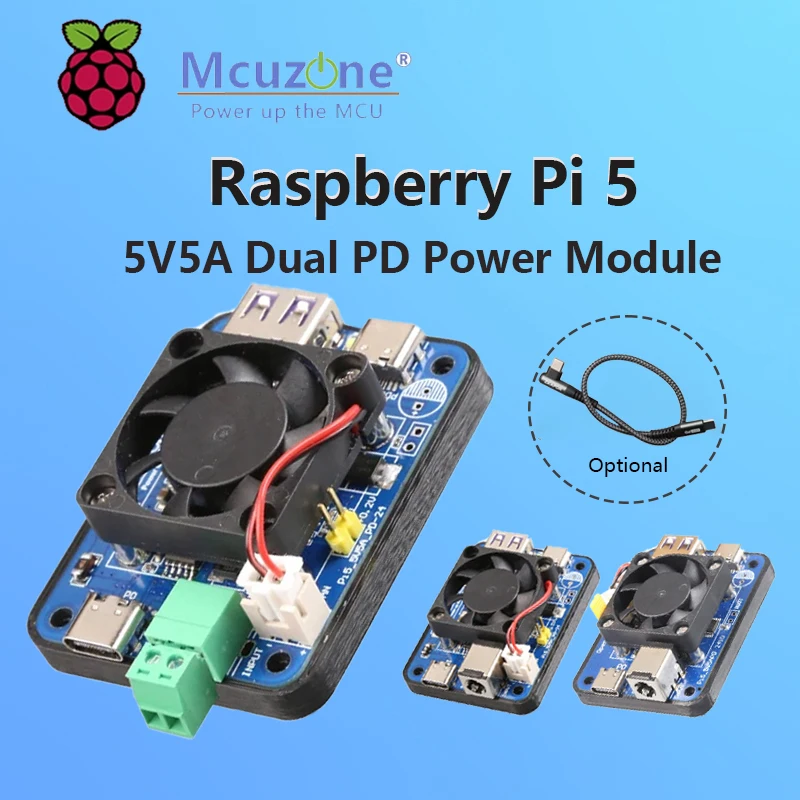 

Raspberry Pi 5 5V5A Dual PD Power Module