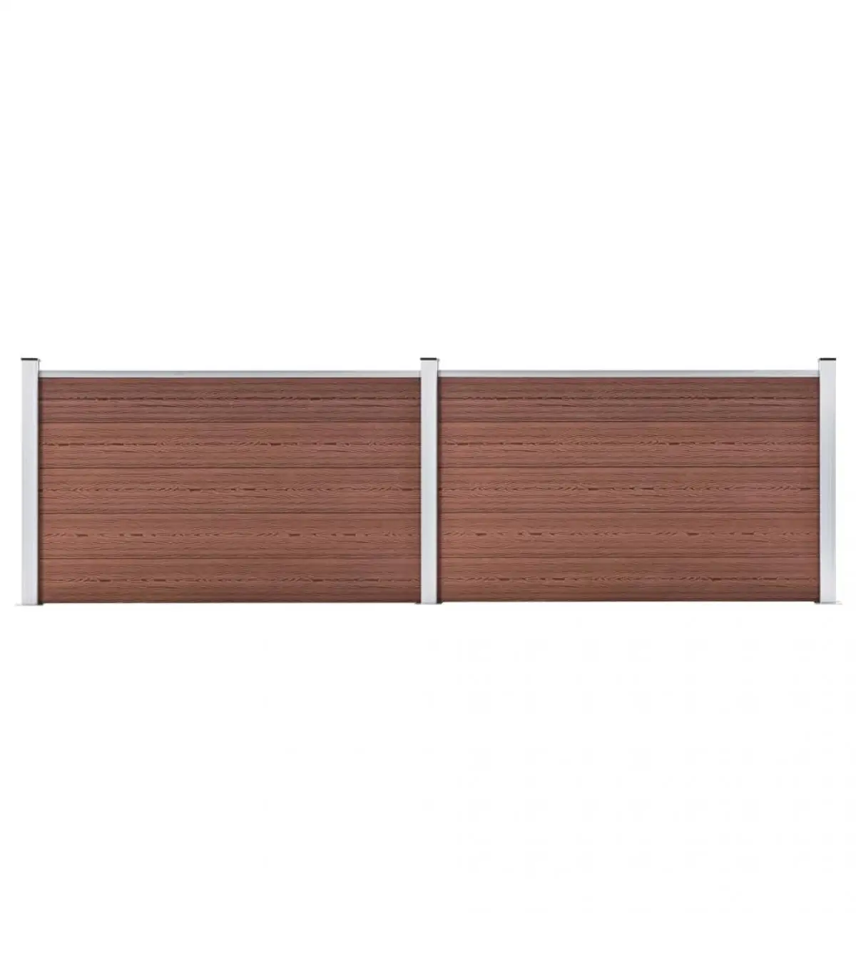 353x106 cm Brown WPC garden fence fence panels